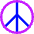 Peace Symbol Icon from Core Neon Set