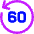 Button Go Backward 60 Icon from Core Neon Set