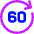 Button Go Forward 60 Icon from Core Neon Set