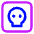 Dice Skull Icon from Core Neon Set