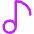 Music Note 1 Icon from Core Neon Set