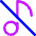 Music Note Off 1 Icon from Core Neon Set