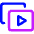 Play List 9 Icon from Core Neon Set
