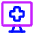 Online Medical Service Monitor Icon from Core Neon Set