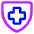 Sign Cross Shield Icon from Core Neon Set