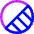 Bottom Right Half Shadow Circle Icon from Core Neon Set