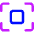 Focus Center Square Icon from Core Neon Set