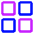 Photo Four Icon from Core Neon Set