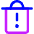 Recycle Bin Alert Icon from Core Neon Set