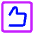 Like Square Icon from Core Neon Set