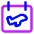Calendar Flight Icon from Core Neon Set