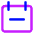 Calendar Subtract Icon from Core Neon Set