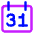 Monthly Calendar Icon from Core Neon Set