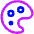 Paint Palette Icon from Core Neon Set
