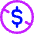 Non Commercial Dollars Icon from Core Neon Set