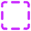 Select Square Area 1 Icon from Core Neon Set