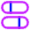 Dashboard Horizontal Pills Split 2 Icon from Core Neon Set
