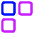 Dashboard Square Three Icon from Core Neon Set