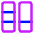 Dashboard Vertical Rectangle Split 3 Icon from Core Neon Set