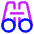 Binoculars Icon from Core Neon Set