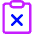 Clipboard Delete Icon from Core Neon Set