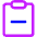 Clipboard Remove Icon from Core Neon Set