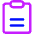 Clipboard Text Icon from Core Neon Set