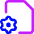 Document Setting Gear Icon from Core Neon Set