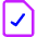 File Check Icon from Core Neon Set