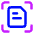 Scan Document Focus Icon from Core Neon Set