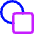 Circle And Square Shape Icon from Core Neon Set