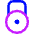 Padlock Circle 1 Icon from Core Neon Set