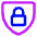 Padlock Shield Icon from Core Neon Set