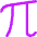 Pi Symbol Icon from Core Neon Set