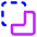 Pathfinder Square Minus Back 2 Icon from Core Neon Set