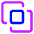 Pathfinder Square Outline Icon from Core Neon Set