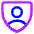 User Protection 2—shield Secure Security Profile Person Icon from Core Neon Set