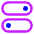 Horizontal Toggle Button Icon from Core Neon Set
