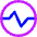 Wave Signal Circle Icon from Core Neon Set