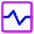 Wave Signal Square Icon from Core Neon Set