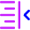 Indent Right Icon from Core Neon Set