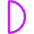 First Quarter Moon Icon from Core Neon Set