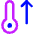 Thermometer Increase Icon from Core Neon Set