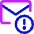 Inbox Warning Icon from Core Neon Set