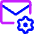 Mail Setting Gear Icon from Core Neon Set