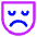 Sad Mask Icon from Core Neon Set