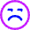 Smiley Grumpy Icon from Core Neon Set