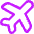 Airport Plane Icon from Core Neon Set