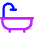 Bath Tub Icon from Core Neon Set
