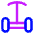 Segway Front Icon from Core Neon Set